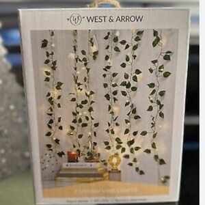 West & Arrow Leaf Curtain String Lights